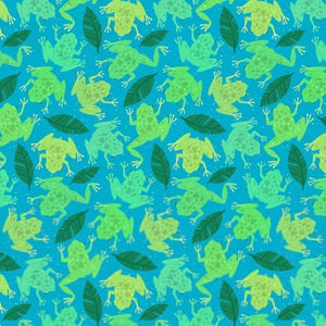 Frogs - Light Blue $12.49/ Yard
