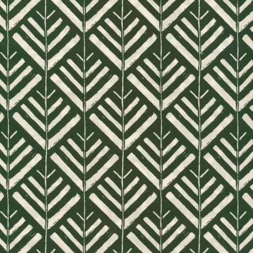 ORGANIC Laminated Cotton - Green Arrow - $20.50 /Yard