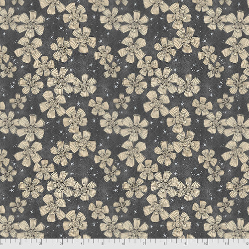 Nocturnal Bloom - Charcoal - $11.49/yd
