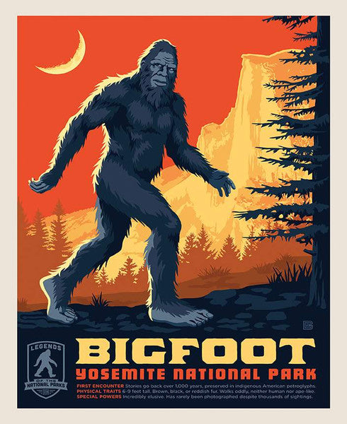 Panel: Legends of the National Parks - Bigfoot $13.99
