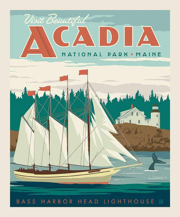 National Parks Poster Panel Acadia $13.49