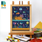 Counted Cross Stitch Kit: In The Sea