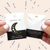 Moon and Stars Magnetic Needle Minder