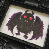 Mothman Counted Cross Stitch DIY Kit