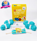 Knitting Kit for Beginners, Kids + Adults