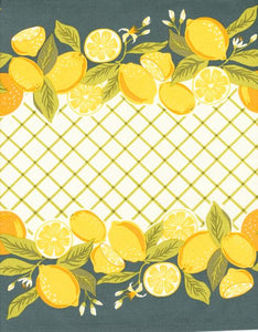 16" Classic Retro Toweling - Lemon Delight $8.99/yd
