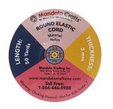 Elastic Round Cord Black $.50/yd