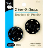 sew on snaps black