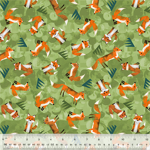 Wild Foxes - Leaf $13.49/ Yard
