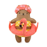 Flamingo Cat Felt Doll Kit