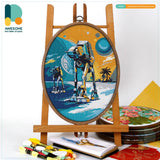 Counted Cross Stitch Kit: Space Robot (150 x 200)