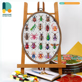 Counted Cross Stitch Kit: Insects Collection