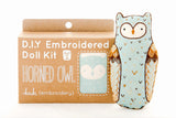 Horned Owl Embroidery Kit