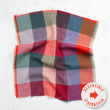 Waffle Happy Checkers in Sangria $18.49/yard