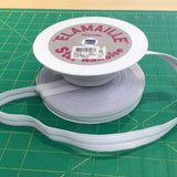 Elamaille 3/4” white button elastic