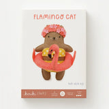 Flamingo Cat Felt Doll Kit