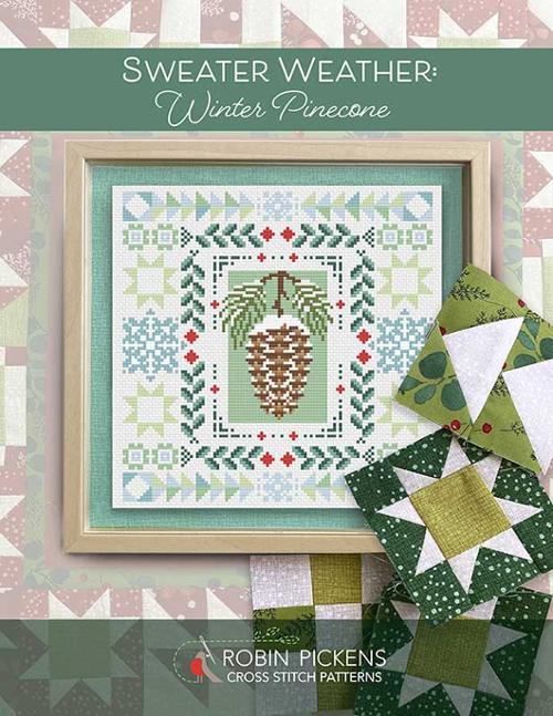 Sweater Weather: Winter Pinecone - Cross Stitch Pattern