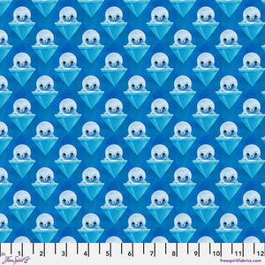 Harp Seals - Blue $12.99/ Yard