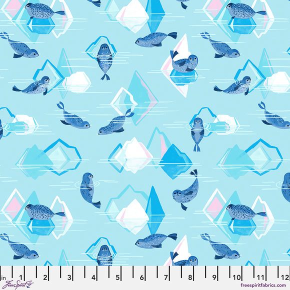 Seals and Icebergs - Ice $12.99/ Yard