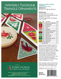 Winterly Twosome Triangle Ornaments- Cross Stitch Pattern