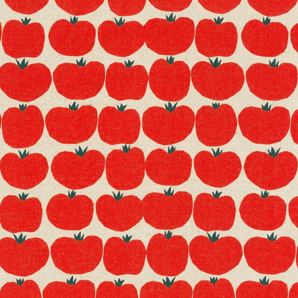 Cotton Flax :: Tomatoes - Red $12.99/yd