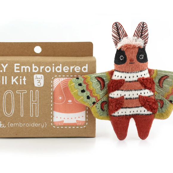 Moth Embroidery Kit