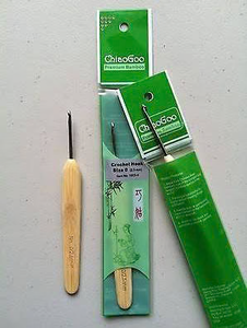 Crochet Hooks  - ChiaoGoo - Natural Bamboo - 5.5"