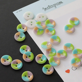Ceramic Button - Size: 1.5cm - 2 holes