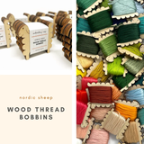 Nordic Sheep Wool Thread Bobbins