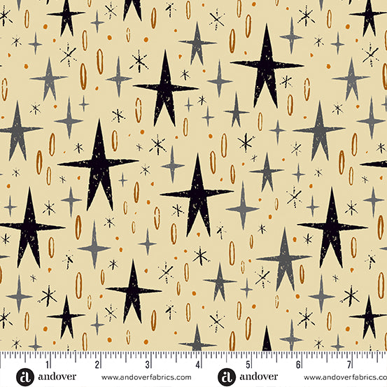 Tall Stars - Cream $12.99/yd