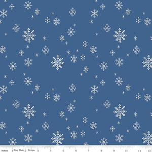 FLANNEL: Let It Snow Ocean $12.99/ Yard