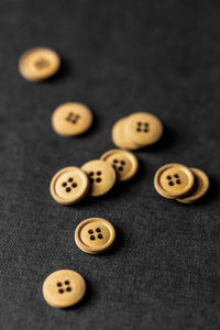 Merchant & Mills Cotton Buttons -Mid Mustard 15mm