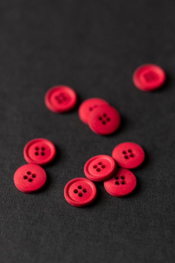 Merchant & Mills Cotton Buttons -Classic Red 15mm