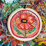 Cosmic Poppy Embroidery Kit