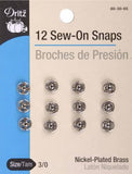sew on snaps nickel