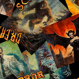 Classic Movie Monsters - Black $13.49/yd