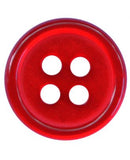 Shiny Polyester Button - 11mm 4 holes