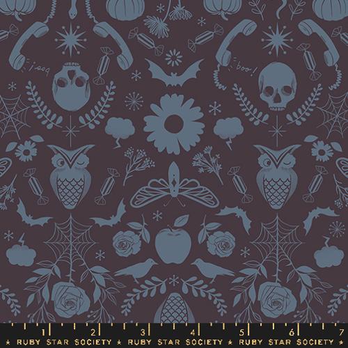 Creepy Damask - Caviar $12.99/ Yard