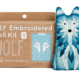 Wolf Embroidery Kit