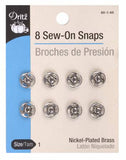sew on snaps nickel