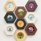 Hexagon Embroidery Hoop Frame For 4" Hoops