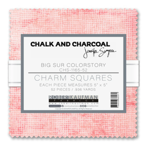 Chalk and Charcoal - Big Sur Color Story Charm Pack