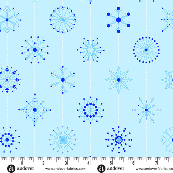 Snowflakes - Arctic  12.99/yd