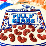 Beans Complete Embroidery Kit