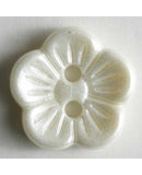 Flower Button - Size: 11mm - 2 holes