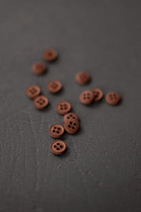 Merchant & Mills Cotton Buttons -Rusty Orange 15mm