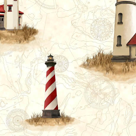 Lighthouse - Natural $12.99/yd