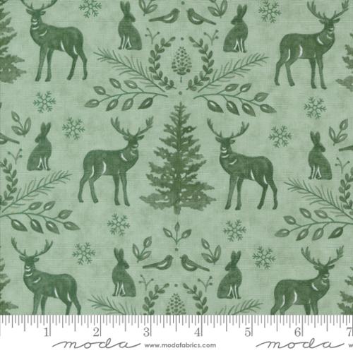 Damask Animals - Eucalyptus $12.99/ Yard