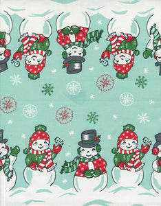 16" Snowy Snowman Toweling $8.99/yd