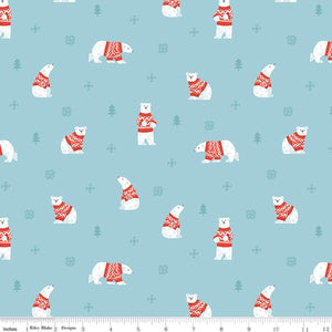 FLANNEL: Polar Bears Sky $12.99/ Yard